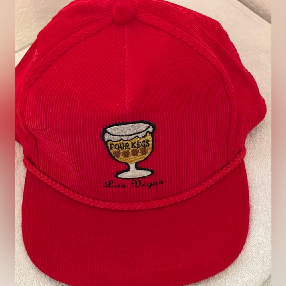 Four Kegs Sports Bar Las Vegas Corduroy Unworn Vintage Hat
